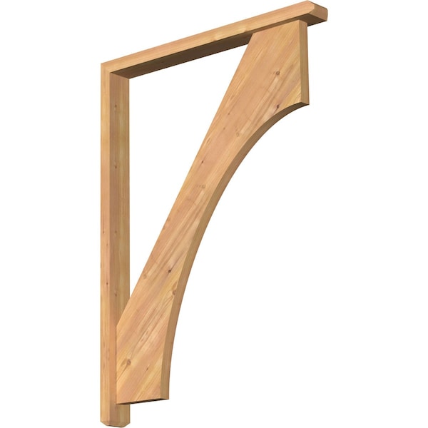 Ekena Millwork Westlake Craftsman Smooth Bracket w/ Offset Brace, Western Red Cedar, 3 1/2"W x 32"D x 44"H BKT0402X32X44WTL04SWR - main
